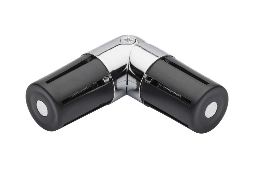 Neo 28mm Elbow Corner Joint Chrome Effect