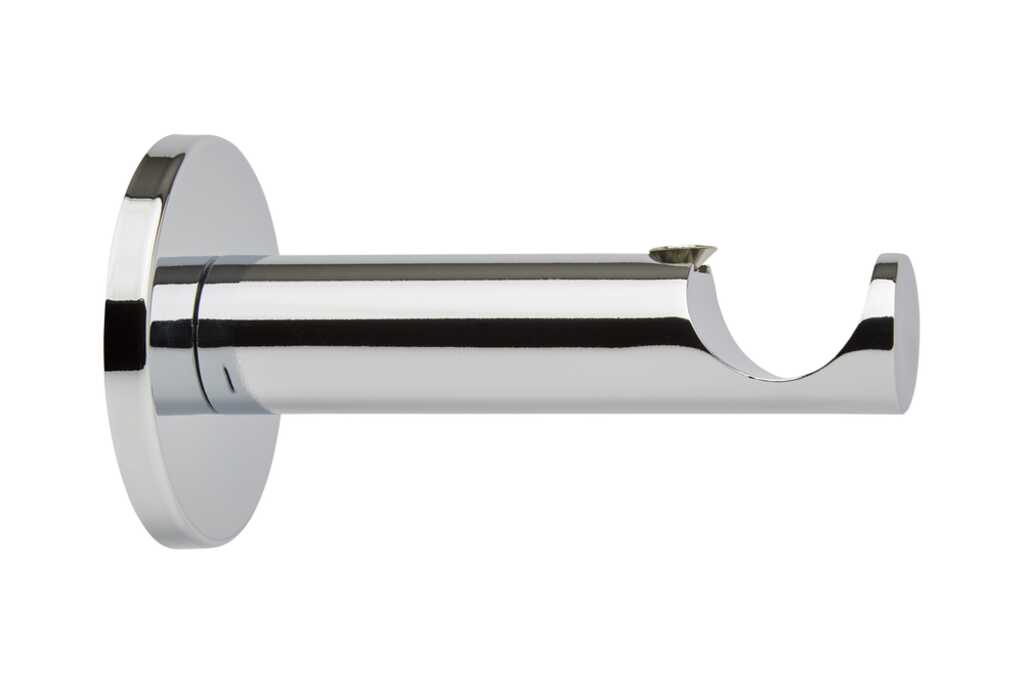 28mm Chrome Cylinder Bracket (SINGLE)
