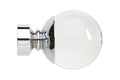 28mm Chrome Clear Ball Finial