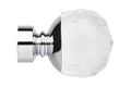 28mm Chrome Faceted Ball Finial (SINGLE)