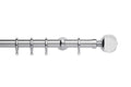 Neo Premium 28mm Clear Facet Pole Set Chrome 240cm