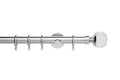 Neo Premium 28mm Clear Facet Pole Set Chrome 240cm