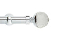 Neo Prem 28mm Facet Ball Eyelet Pole Chrome 120cm