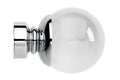 35mm Chrome Clear Ball Finial