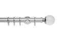 Neo Premium 35mm Clear Ball Pole Set Chrome 300cm