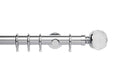 Neo Premium 35mm Clear Facet Pole Set Chrome 360cm