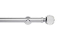 Neo Prem 35mm Facet Ball Eyelet Pole Chrome 120cm