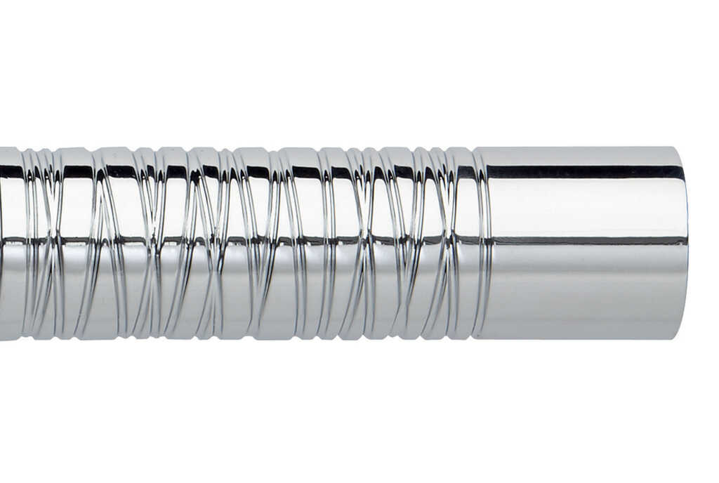 35mm Chrome Wired Barrel Finial