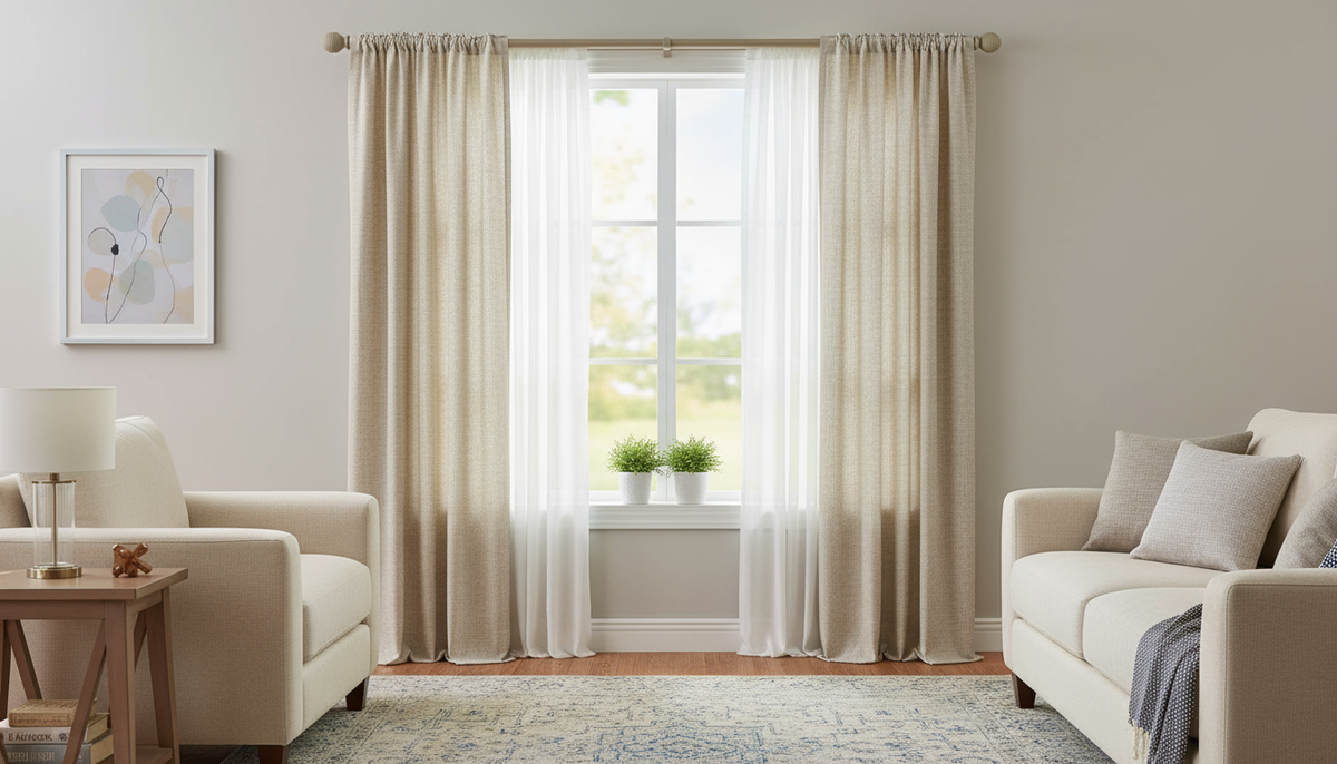 Roma Wooden Curtain Pole Dove Grey Consort Ball Finial 300cm