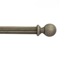 Roma Wooden Curtain Pole Granite Plain Ball Finial 300cm