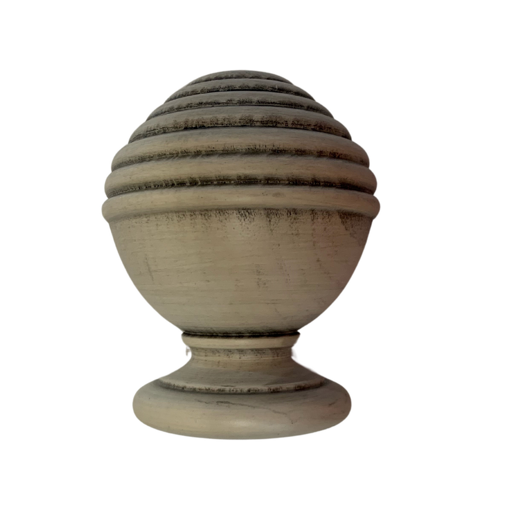 Roma Wooden Curtain Pole Granite Consort Ball Finial 160cm