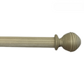 Roma Wooden Curtain Pole Linen Consort Ball Finial 300cm