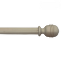 Roma Wooden Curtain Pole Cream Gold Consort Ball Finial 240cm