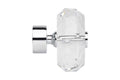 28mm Chrome Faceted Ellipse Finial (SINGLE)