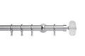 Neo 28mm Faceted Ellipse Pole Set Chrome 180cm