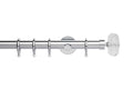 Neo 28mm Faceted Ellipse Pole Set Chrome 300cm