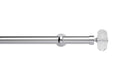 Neo 28mm Faceted Ellipse Eyelet Pole Chrome 240cm