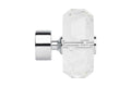 35mm Chrome Faceted Ellipse Finial (SINGLE)