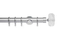 Neo 35mm Faceted Ellipse Pole Set Chrome 240cm