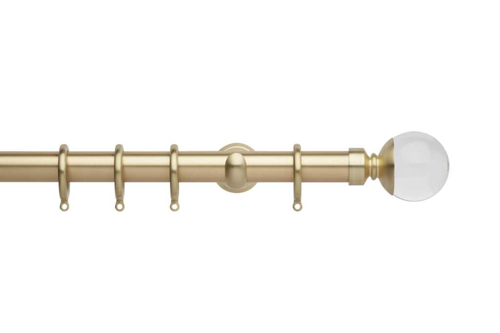 Neo 28mm Clear Ball Pole Set Gold 360cm