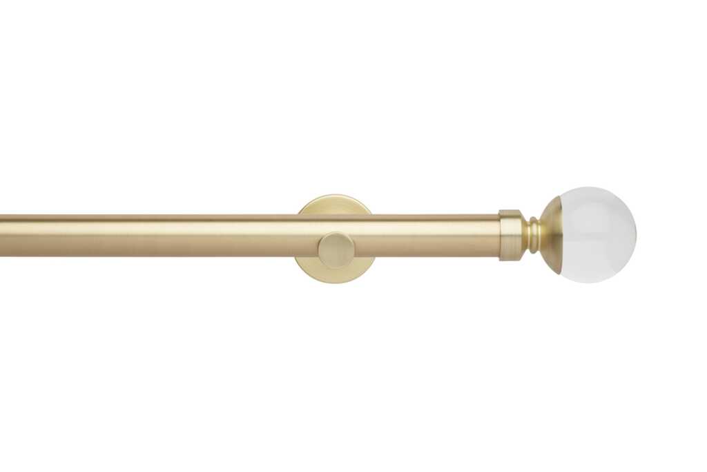 Neo 28mm Clear Ball Eyelet Pole Gold 180cm