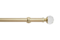 Neo 28mm Faceted Ball Eyelet Pole Gold 180cm