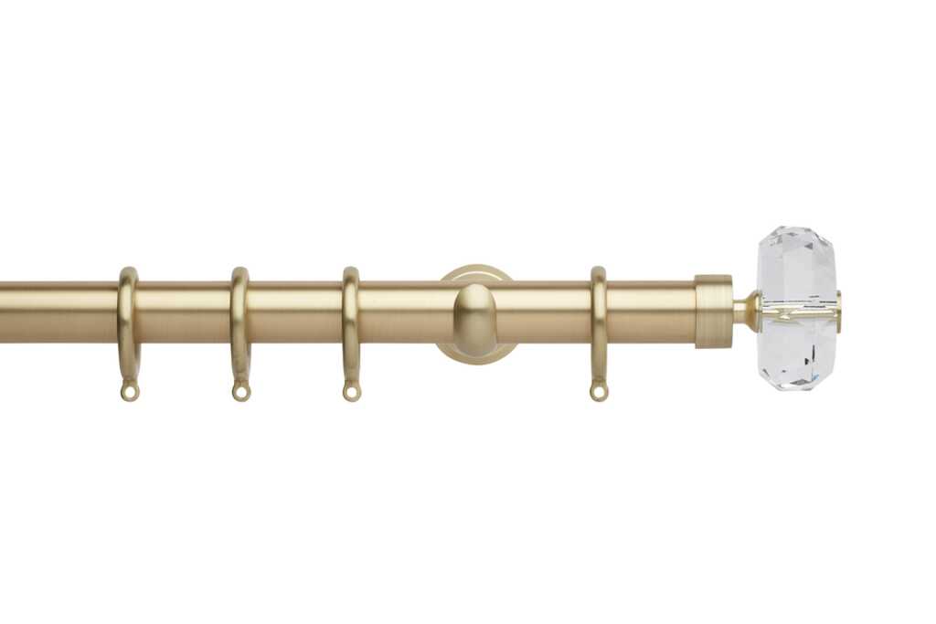 Neo 28mm Faceted Ellipse Pole Set Gold 240cm