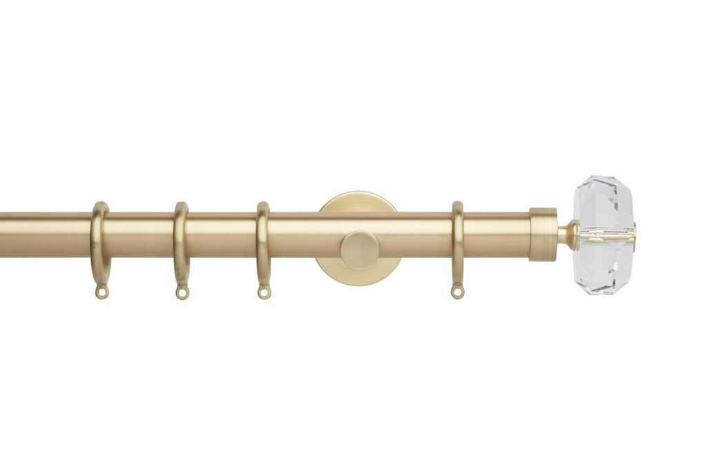 Neo 28mm Faceted Ellipse Pole Set Gold 240cm