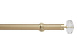 Neo 28mm Faceted Ellipse Eyelet Pole Gold 120cm