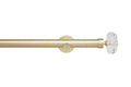 Neo 28mm Faceted Ellipse Eyelet Pole Gold 300cm