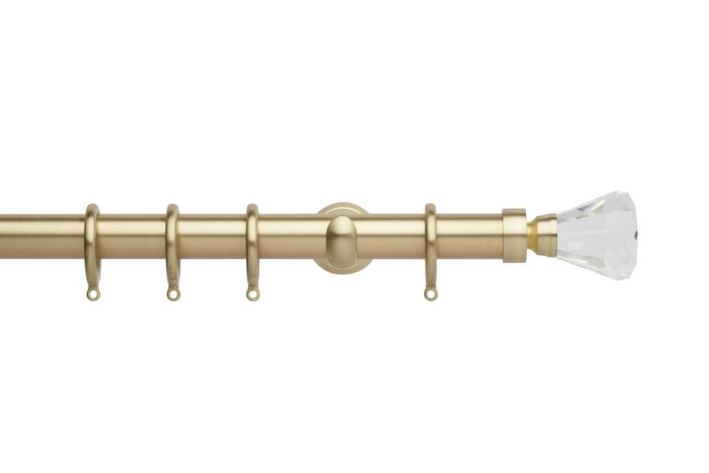 Neo 28mm Faceted Trumpet Pole Set Gold 300cm