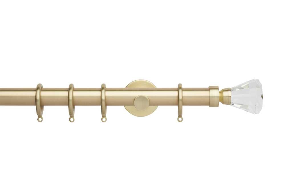 Neo 28mm Faceted Trumpet Pole Set Gold 180cm