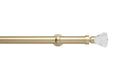 Neo 28mm Faceted Trumpet Eyelet Pole Gold 300cm