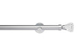 Neo 28mm Faceted Trumpet Eyelet Pole Chrome 180cm