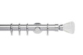 Neo 35mm Faceted Trumpet Pole Set Chrome 180cm