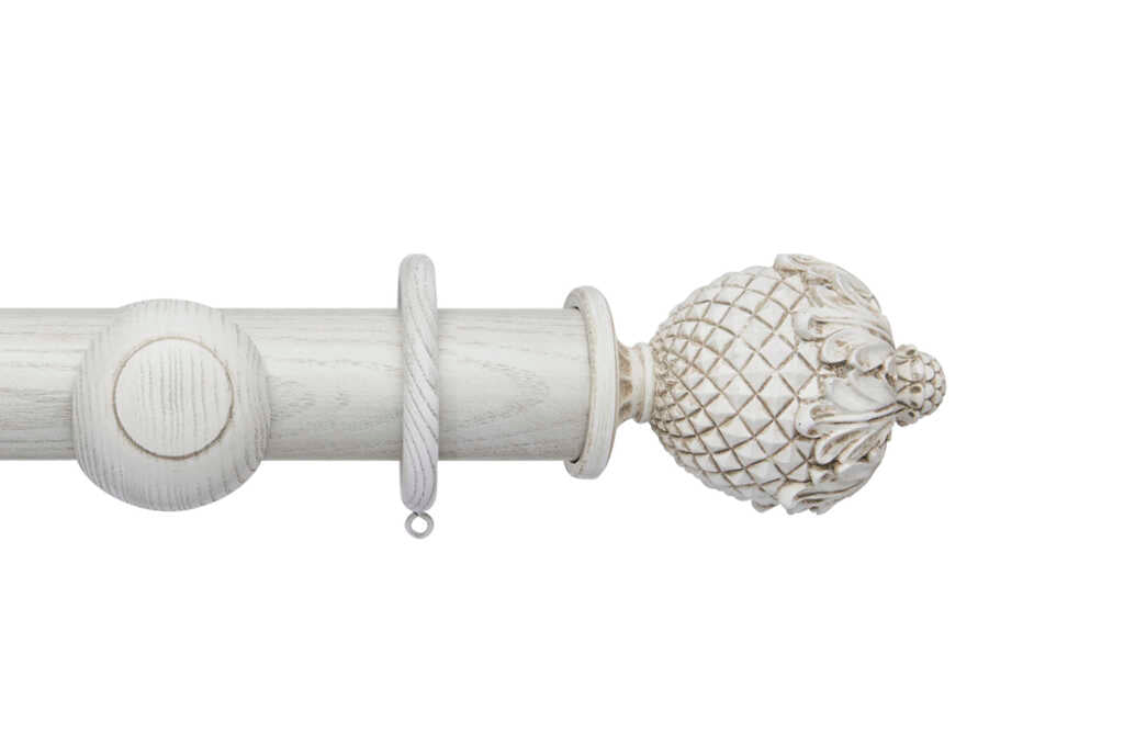 Ashbridge 45mm Botanical Pole Set Parchment White 240cm