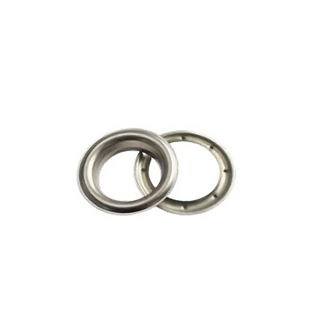 BRASS EYELETS 40mm X 100 SATIN NICKEL