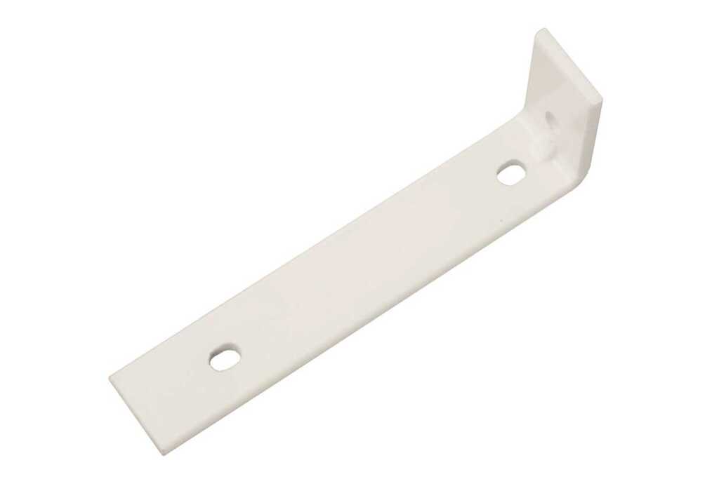 Valance White Metal Extension Bracket 10cm