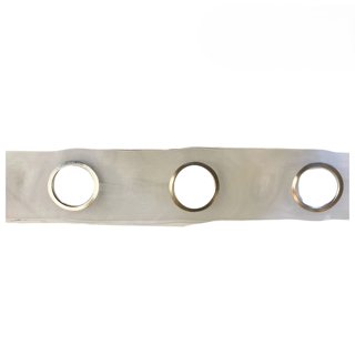 D90 80MM CLEAR EYELET TAPE 25MTS