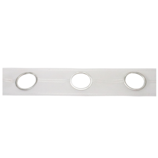D90 80MM WHITE EYELET TAPE 25MTS