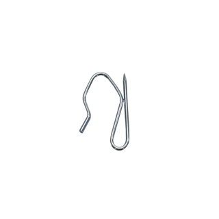 E02 422H ZINC PLATED PIN HOOKS x 100