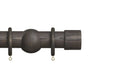 Eden 45mm End Cap Pole Set Umber 150cm