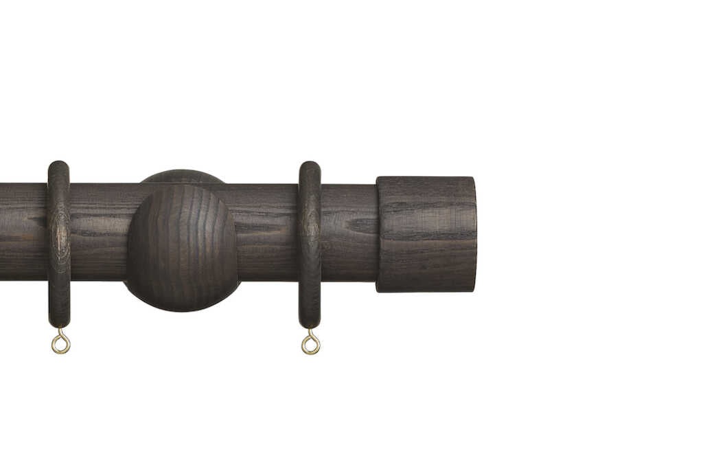 Eden 45mm End Cap Pole Set Umber 420cm