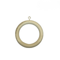 Roma Wooden Curtain Pole Cream Gold Rings x 6