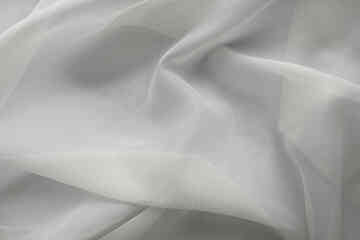 FR Plain Voile L/Wgt Ivory Lightweight Polyester Sheer Fabric