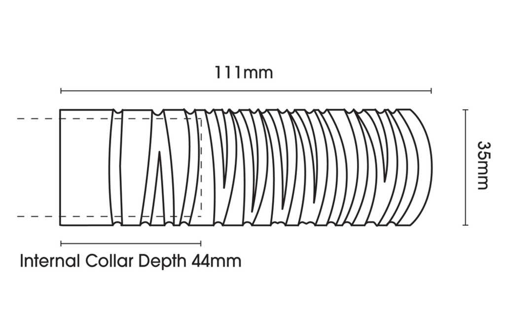 28mm Chrome Wired Barrel Finial