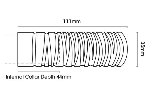 28mm Chrome Wired Barrel Finial