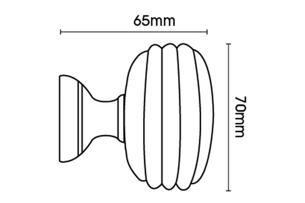 Eden 35mm Ellipse Pole Set Pole Umber 150cm