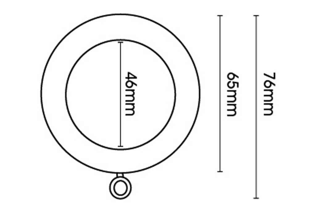 Eden 35mm Ball Pole Set Umber 150cm