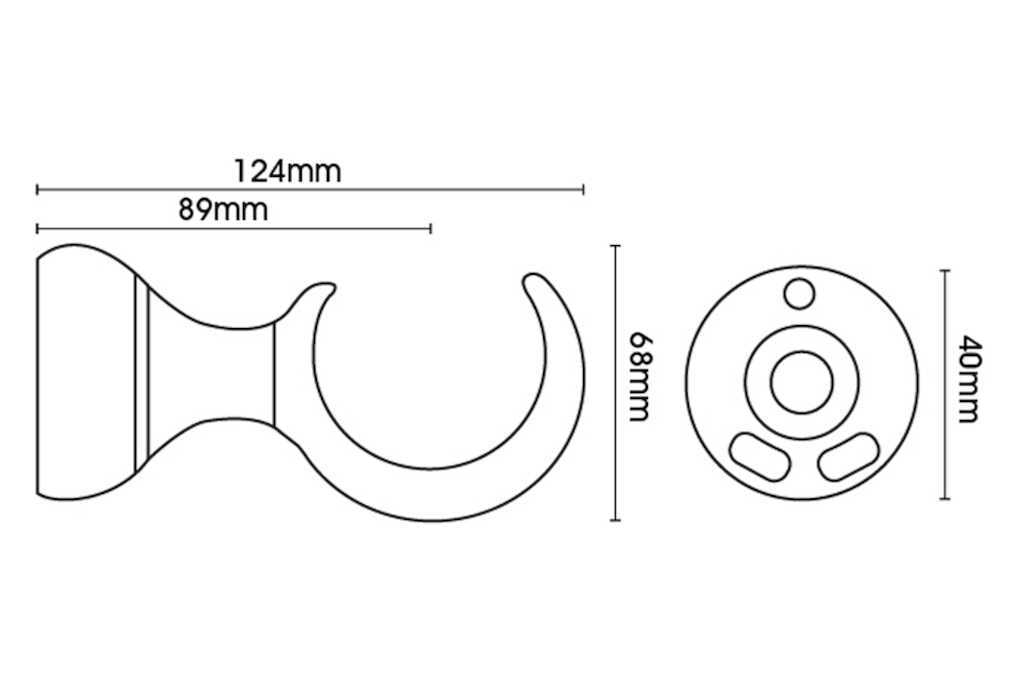 Eden 45mm Urn Pole Set Umber 210cm